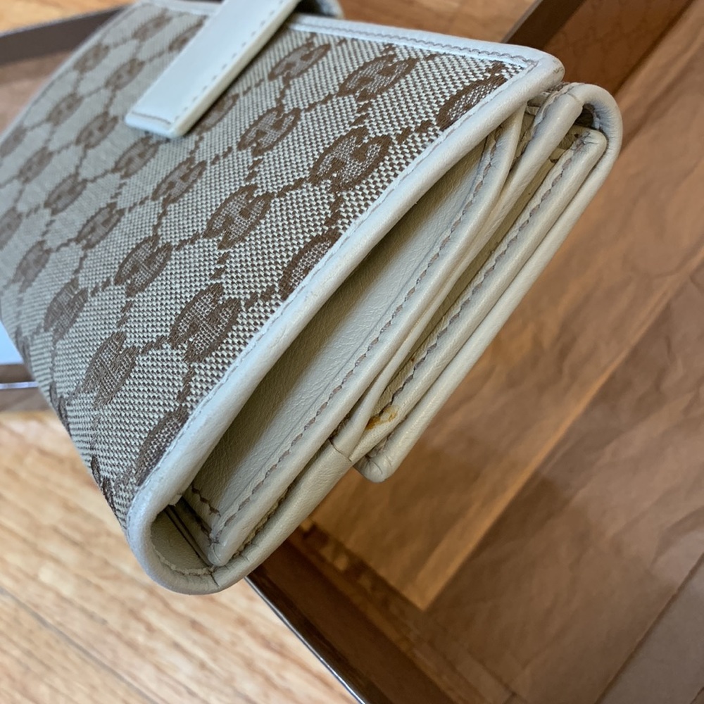 Authentic Gucci Monogram Gg Trophy Continental Wa… - image 4